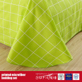 Green Brushed Fabric Combo Printed Microfiber Bed Cover